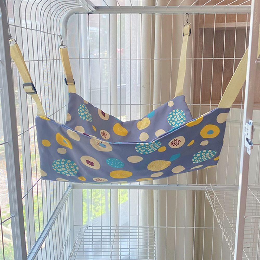 Breathable Pet Cage Hammock Soft Cat Swinging Nest Cute Kitten Cage Hanging Bed  For Four Seasons