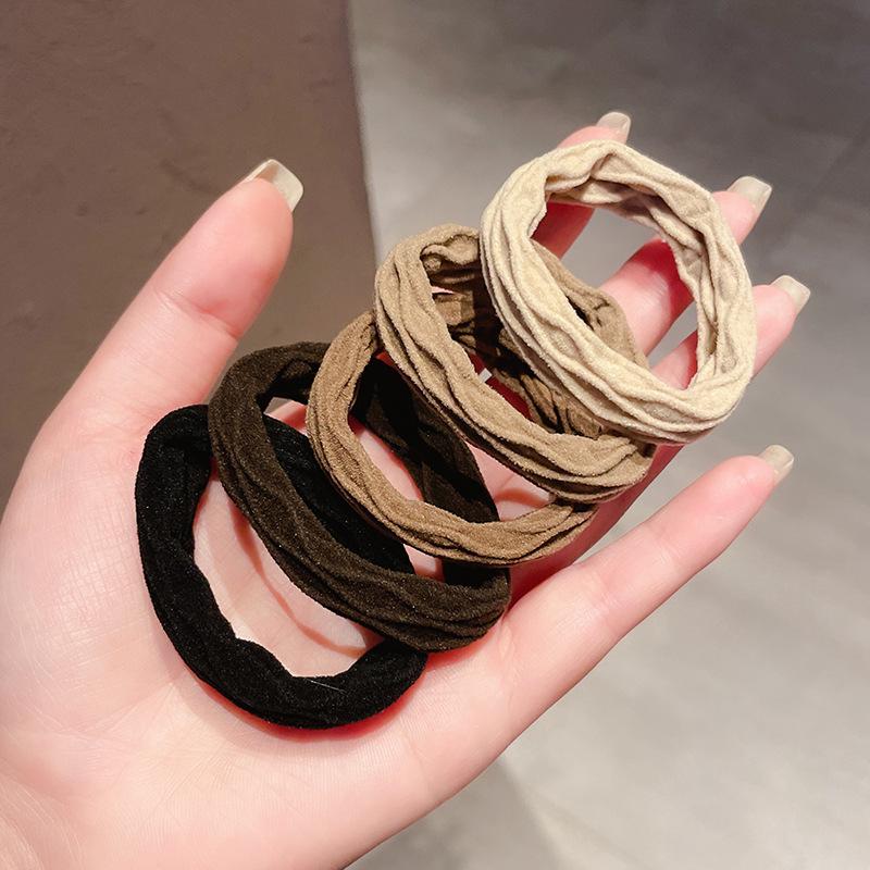 

Мягкая эластичная резинка для волос Dopamine для женщин - Прочная, бесшовная, высококлассный корейский стиль для пучков