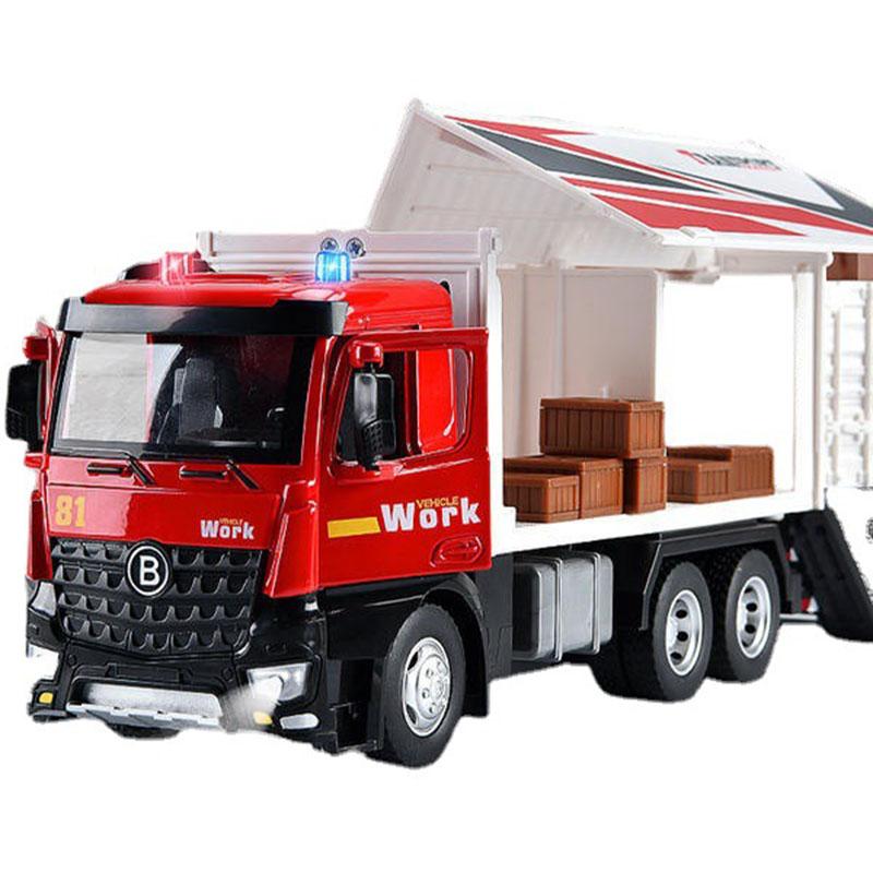 1/24 Scale Run-off Model Truck Type Large Unit Box, Container Car Games, Original Content Prize Games,