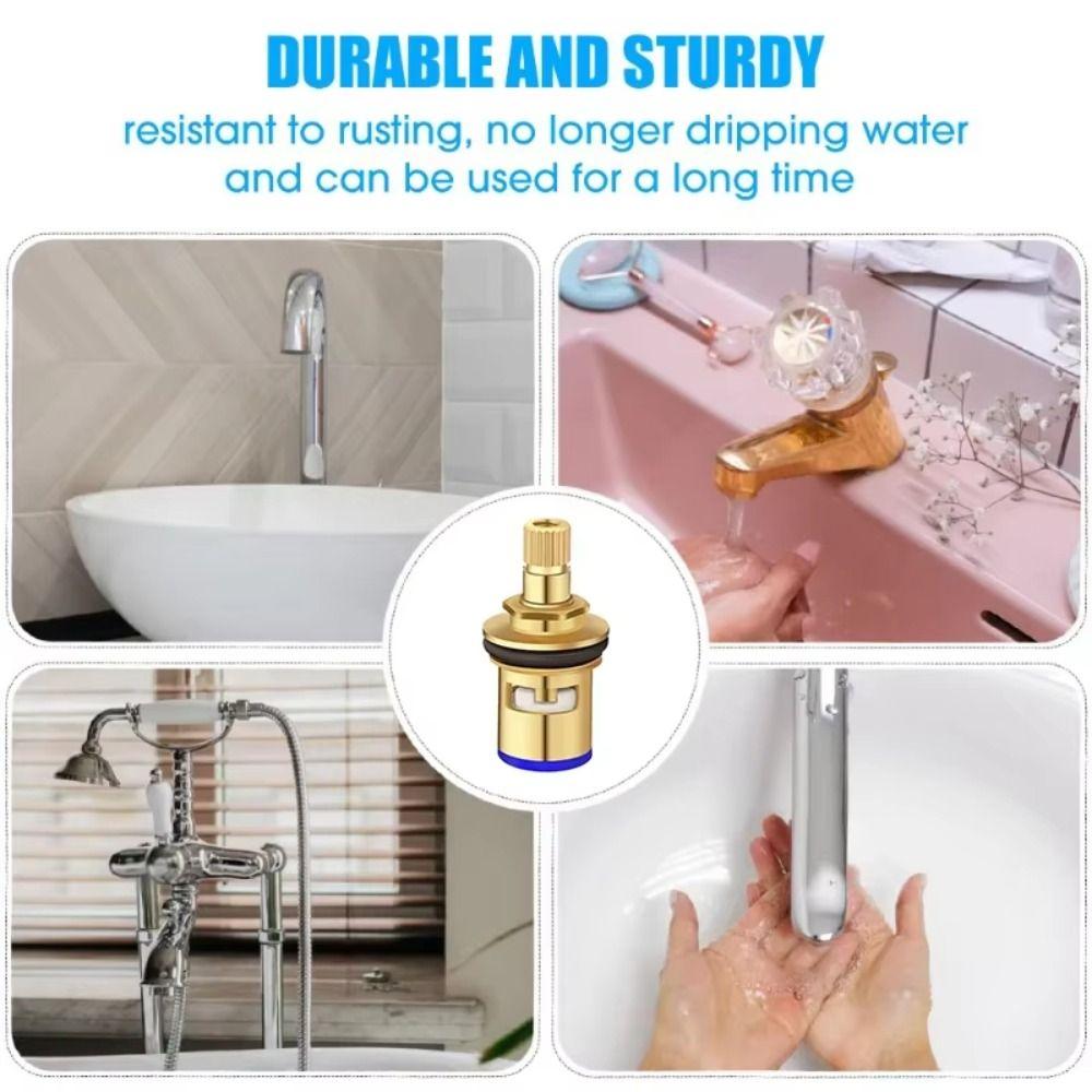 Hot and Cold Faucet Valve Core Threaded Design Faucet Inner Valve Faucet Cartridge  Faucet Repair