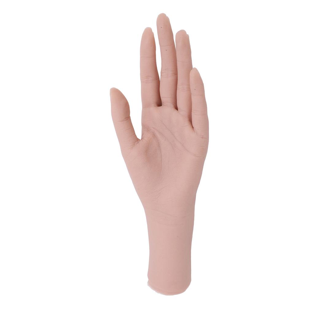 Realistic Silicone Female Hand Model Nail Training Hand Soft Flexible Silicone Female Mannequin Hand for Showing Jewelry