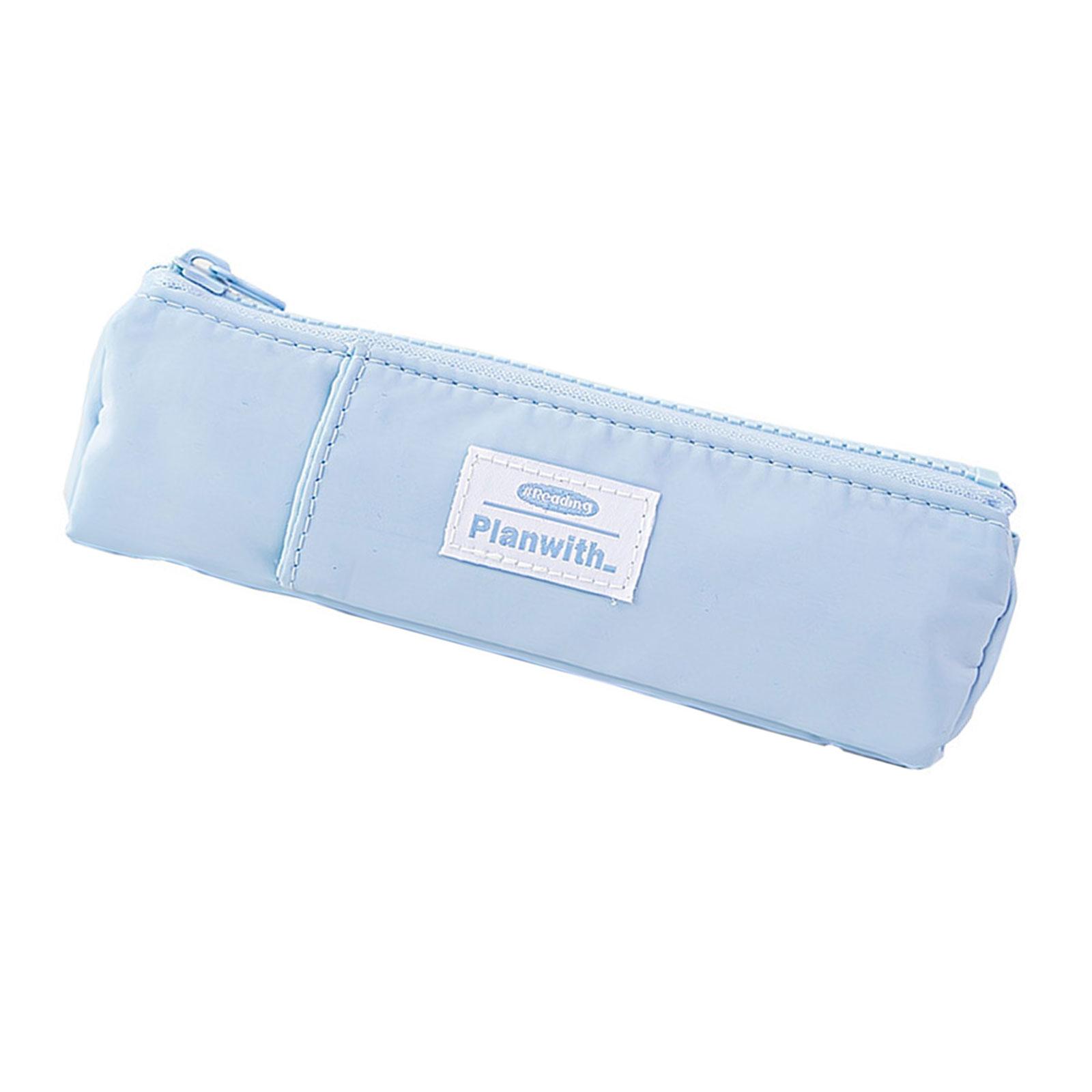 

Сумка для карандашей с регулируемой резинкой, пенал, держатель для ручек, косметичка, сумка для ручек, школьные канцелярские принадлежности синий