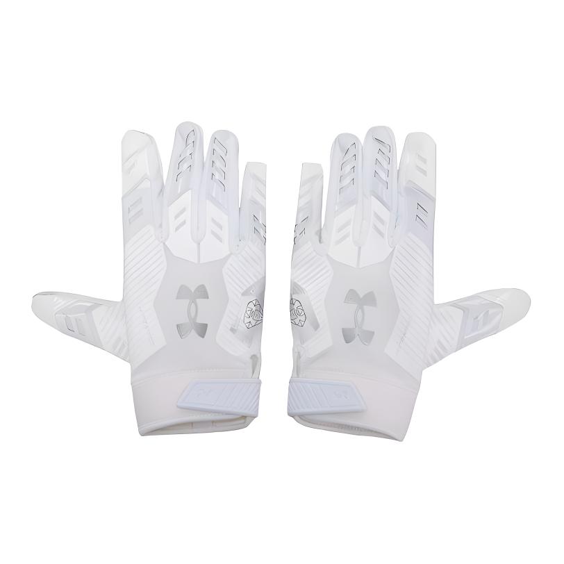 Under Armour Polyester Sports Gloves Men s White 1381942-101 2XL