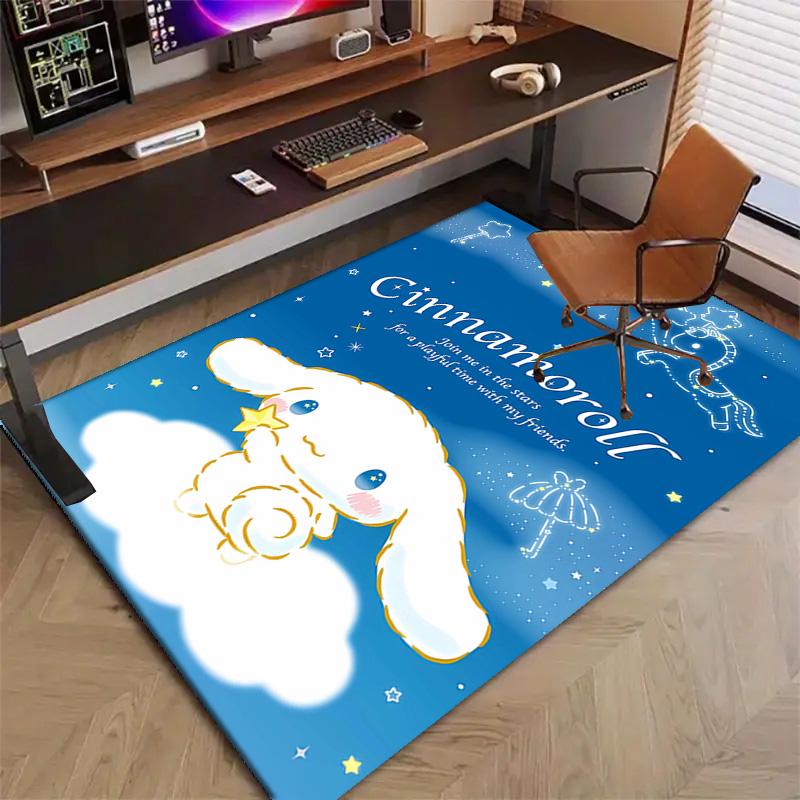 1pc Sanrio Cinnamoroll3 Design Printed Area Rug Carpet for Bedroom Living Room Home Decor Rugs Mat Non Slip Mat Rug for Bedside
