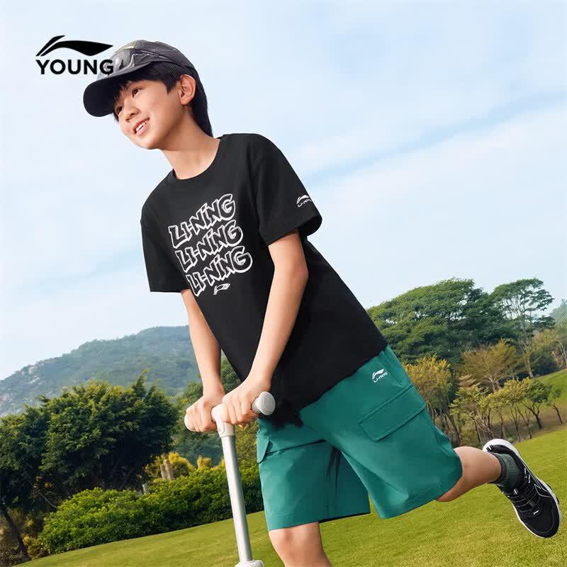 Li-Ning Kids' Short Sleeve & Shorts Sport Set