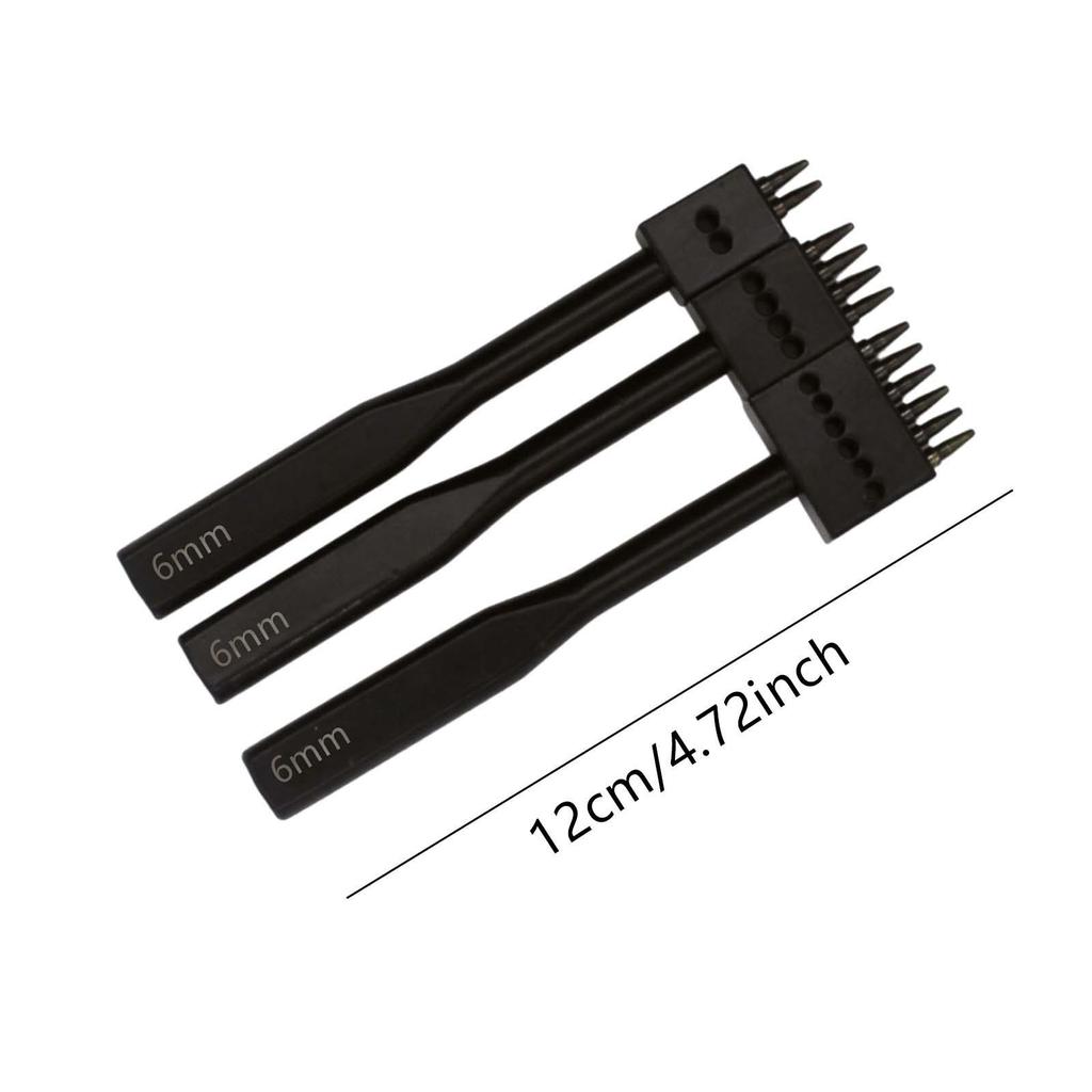 Prong Punch Straps Shoes Auxiliary Tools Belts Saddles Leather Craft Jewelry Making Hole Spacing DIY Tool Stitching Chisel Steel
