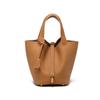 [New] High-quality First-layer Cowhide Niche Vegetable Basket Handbag Female, Genuine Leather Large-capacity High-end Bucket Bag