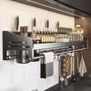 New Multifunctional Storage Rack Cutting Board Holder Wall Spice Rack Utensils for Kitchen Seasoning Rack Spoon Holder Organizer