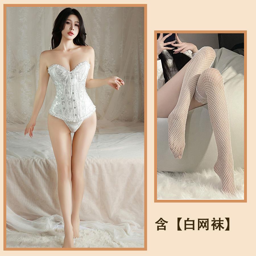 Sexy Sexy Pure Vest Corset Slim Strap Waist Trouser Dress Tube Top Passion Nightdress Women