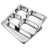 Children's 316 Stainless Steel 4-Compartment Dinner Plate Set