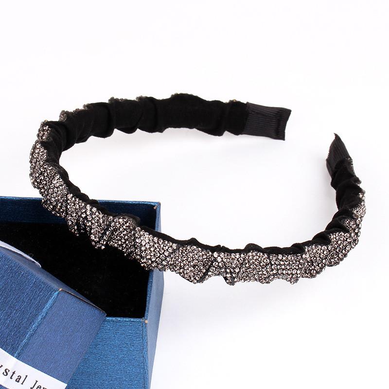 Elegant Water Diamond Headband With Geometric Design For Women And Fashionable Office Wear