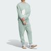 Adidas Originals Comfortable Loose Versatile Solid Color Sports Long Pants Unisex Bottoms Light-Green JL8390