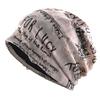 Thin Bonnet Letter Print Beanie Loose Style Hip Hop Beanies Fashion Pullover Hat  Unisex Wear