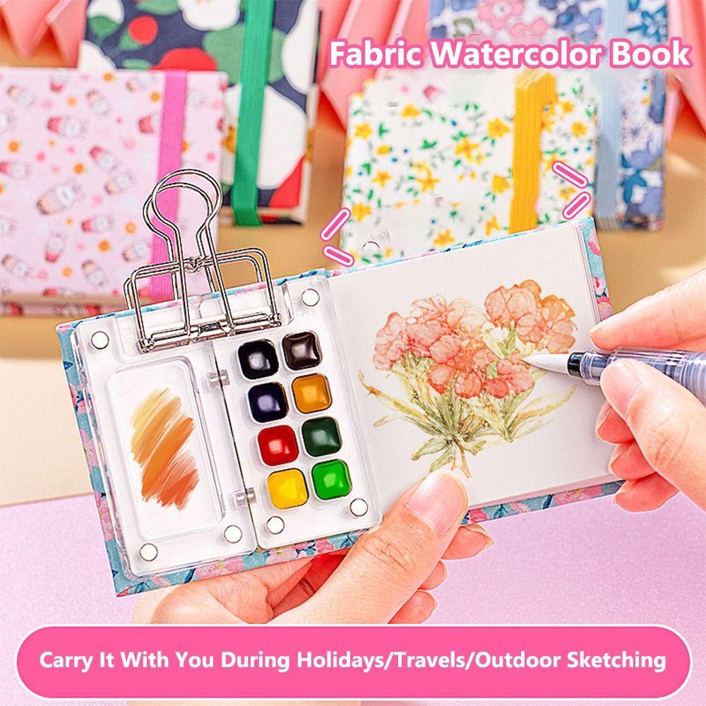Portable Watercolor Painting Book Square Pocket Sketchbook New Drawing Notebook Art Painting