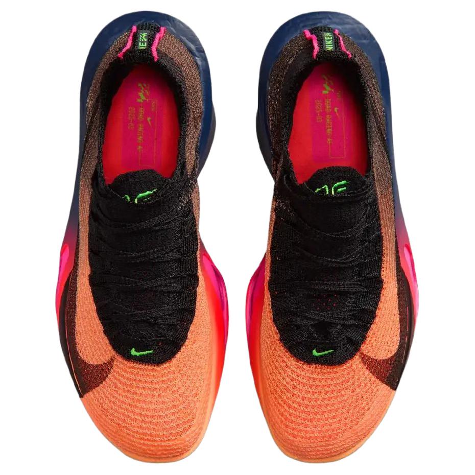 Nike Pánské tenisky Air Zoom Alphafly 3 Glam Orange Pulse Fialová-Dynasty Elektricky zelená Černá IO9573-800