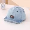 New Denim Letter Baby Baseball Caps Summer Vintage Soft Brim Outdoor Sun Hats For Baby Boy Casual Sports Kids Peaked Hats