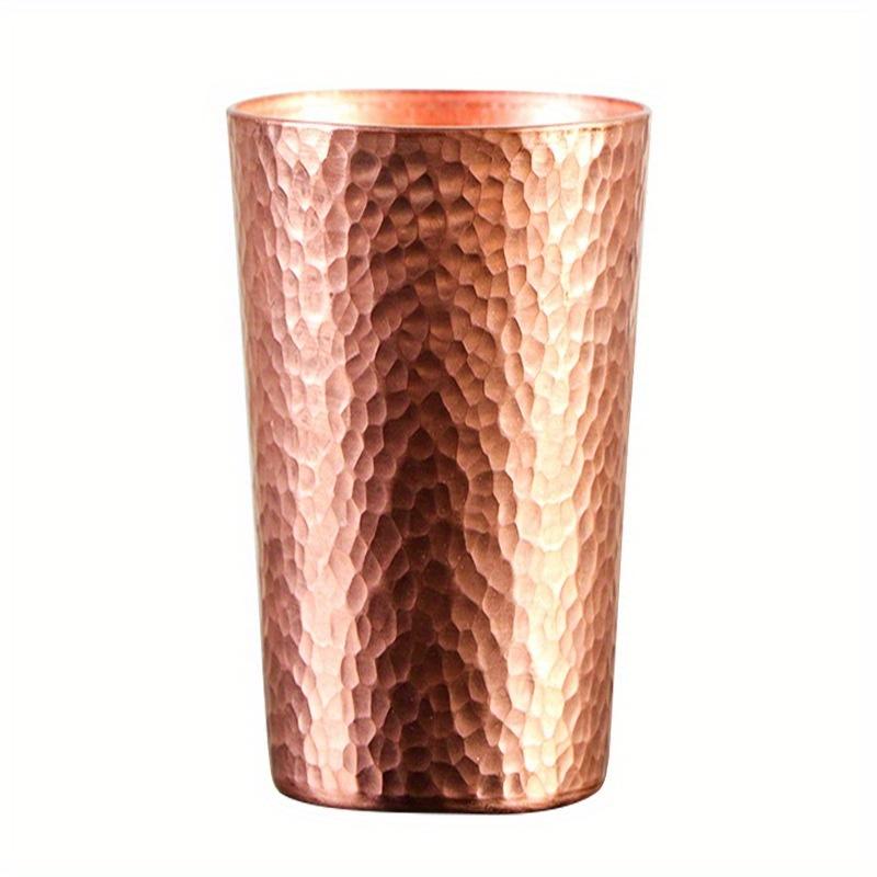 

Pure Copper Cup for Coffee Powder Mugs Handcrafted Hammered Drinkware Tea Cup and Beer Cup Mugs - Family Recommended 280ml