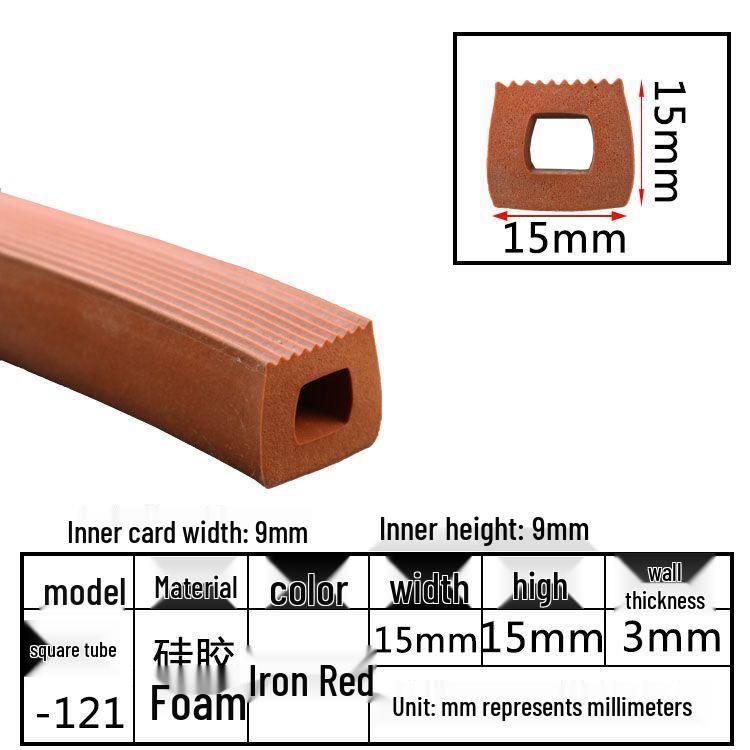High-Temperature Resistant Silicone Square Tubing: Durable, Customizable, Aging-Resistant Rubber Sheath and Hollow Sealing Strip.