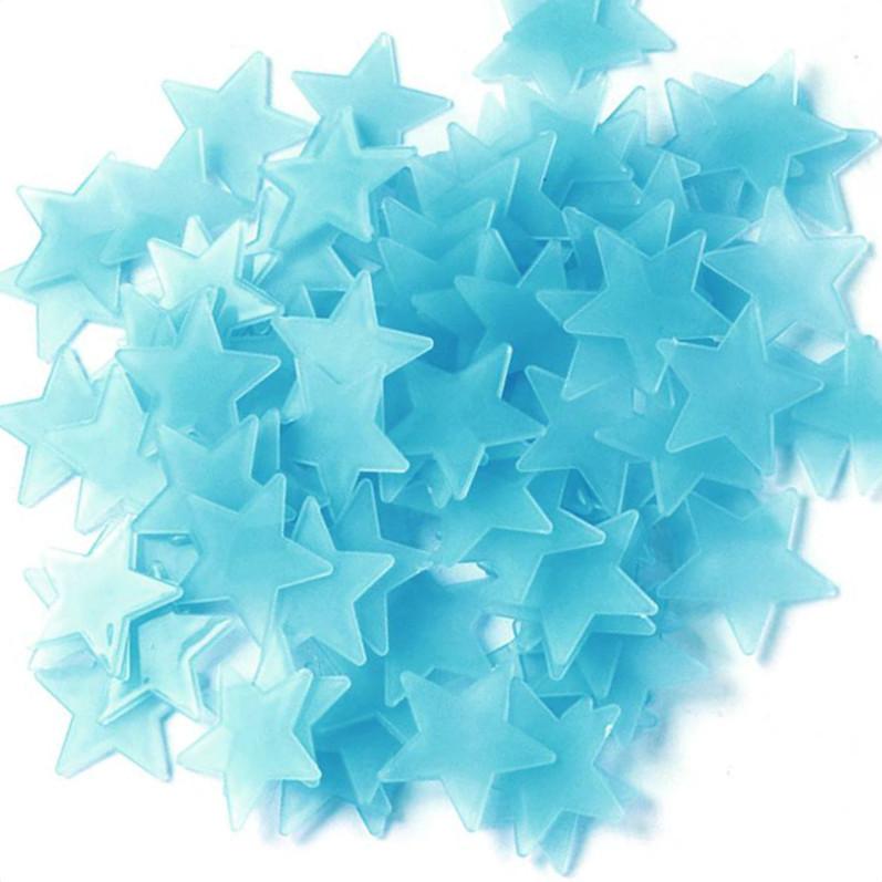 

50 шт./компл. 3D-звезды светящиеся настенные наклейки для детской спальни настенные наклейки украшения