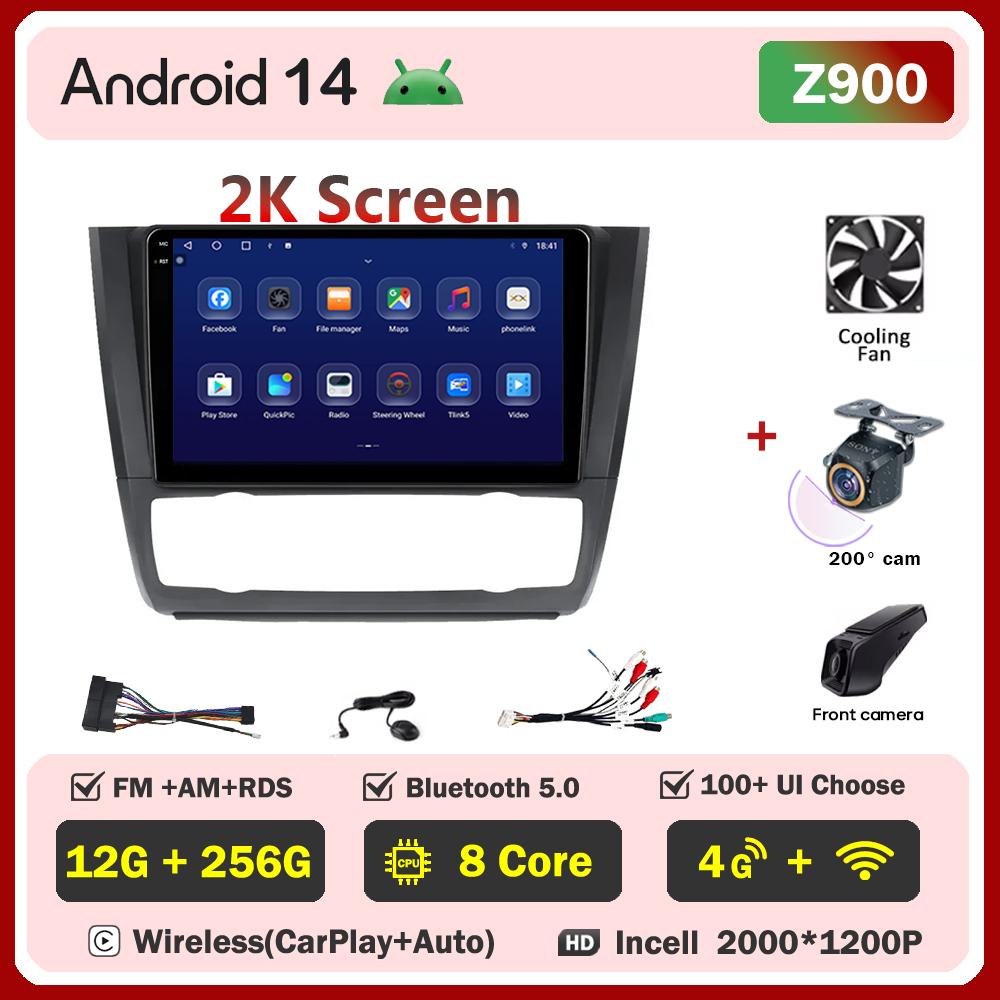 For BMW 1 Series E81 E82 E87 E88 AT 2004-2011Car Radio Player Car Carplay Screen Autoradio Mirror Link Car Intelligent System 4G