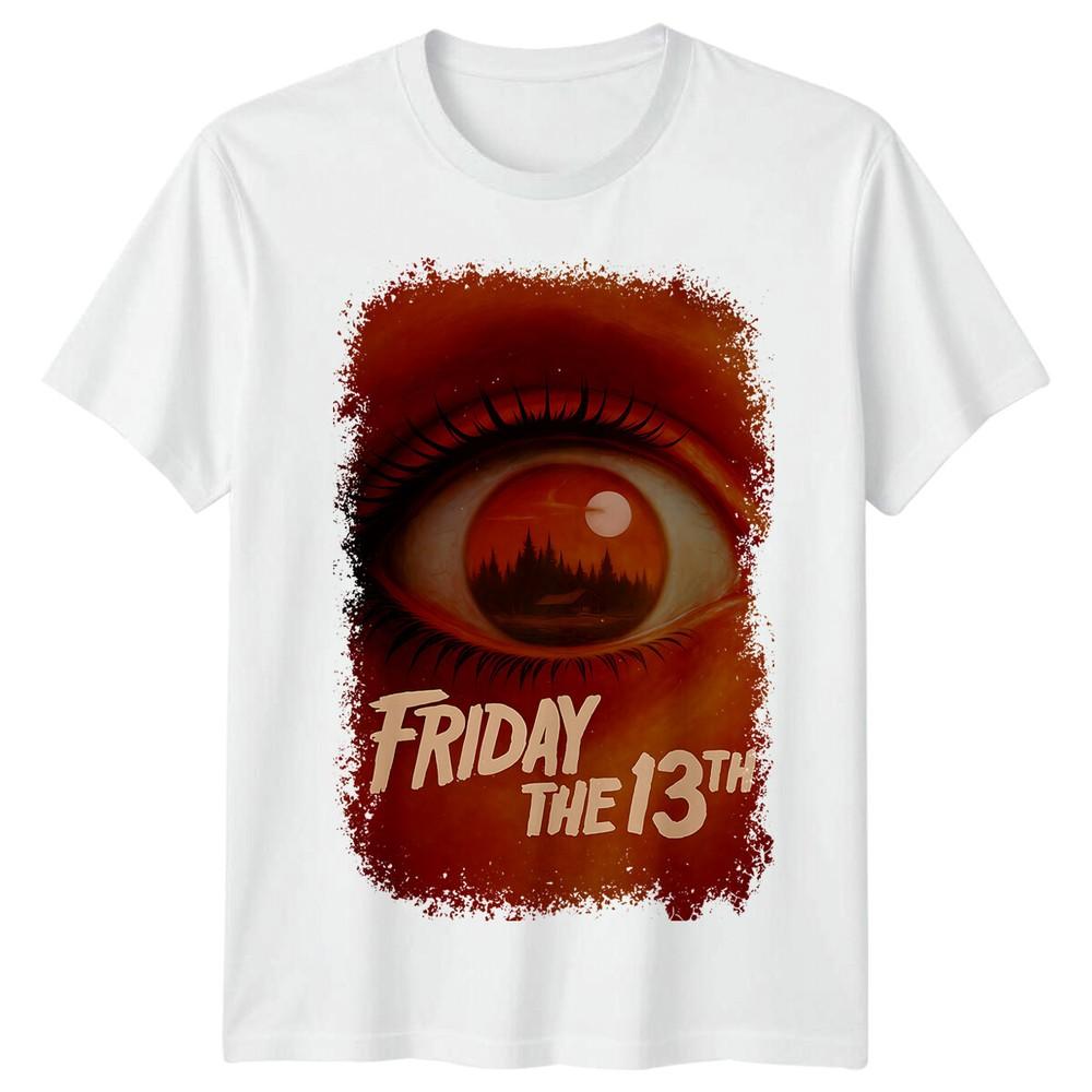 Friday The 13th 1980 Movie Poster Inspired Tshirt Retro 80s Tee