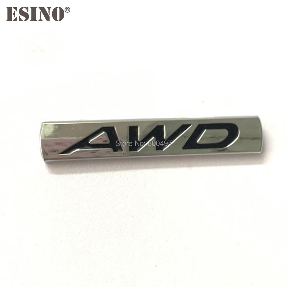 New Car Styling 3D AWD Metal Chrome Zinc Alloy Emblem Car Body Badge Sticker Auto Accessory for Mazda 3 CX-3 CX-5 RX-8 RX-5 Wcgvh11