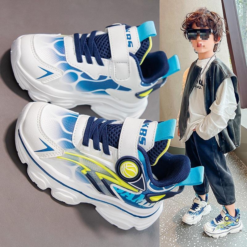 Big children's sports shoes new spring and autumn dad shoes in the trend Korean version 2025 running shoes soft sole boys fashion