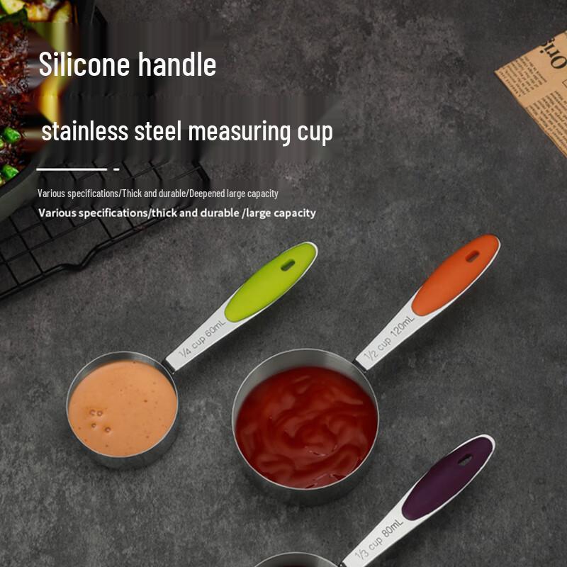 Stainless Steel Measuring Cup & Spoon Set