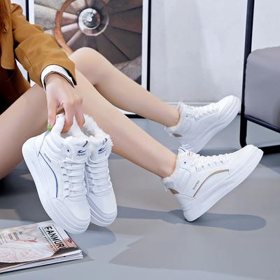 Winter neue Samt Freizeitschuhe ins warme Studenten weich-sohlige High-Top Schuhe SH