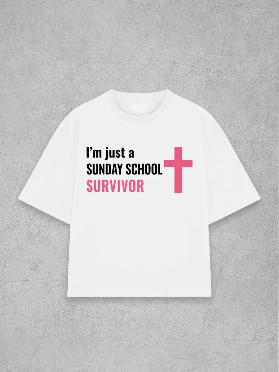 

Y2K Grailz Project Sunday School tee print T‑shirt L