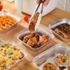 30 Stück Quadratische Heißluftfritteusen-Schalen 6/7/8/9 Zoll Aluminiumfolien-Schalen Take-away Lebensmittelbehälter Meal Prep