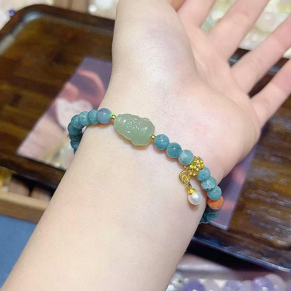 Hetian Jade Pixiu Zodiac Bracelet – Simple Unisex Design