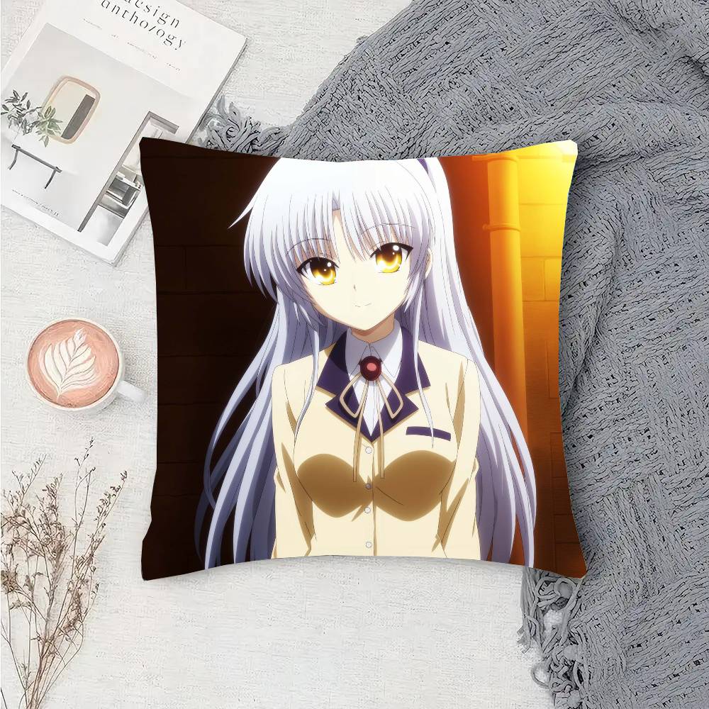 Tachibana Kanade Anime A-Angel B-Beats Pillow Case Sofa Cushion Cover Room Home Decoration