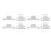 4 Set RV Door Holders Multifunctional Keep Door Open Rust Proof Camper Door Stops for Caravan Boat White