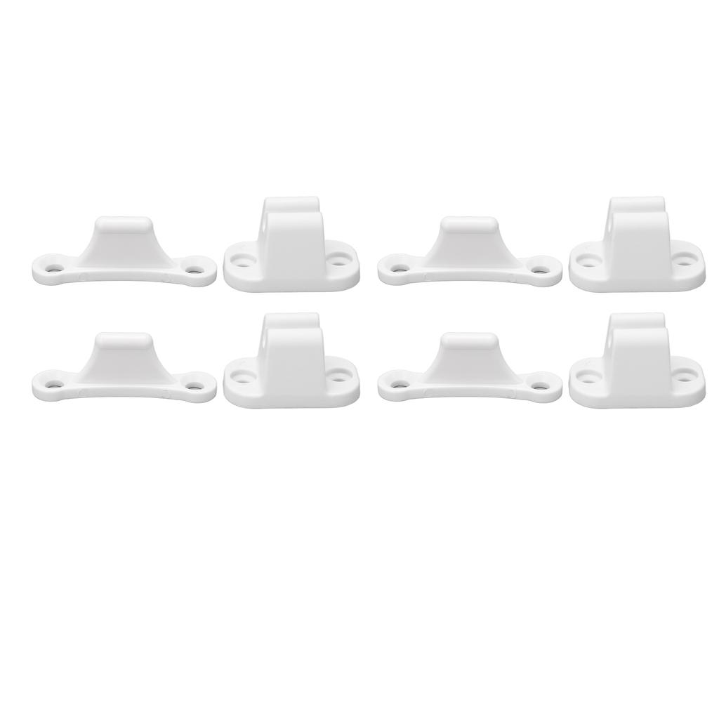 4 Set RV Door Holders Multifunctional Keep Door Open Rust Proof Camper Door Stops for Caravan Boat White