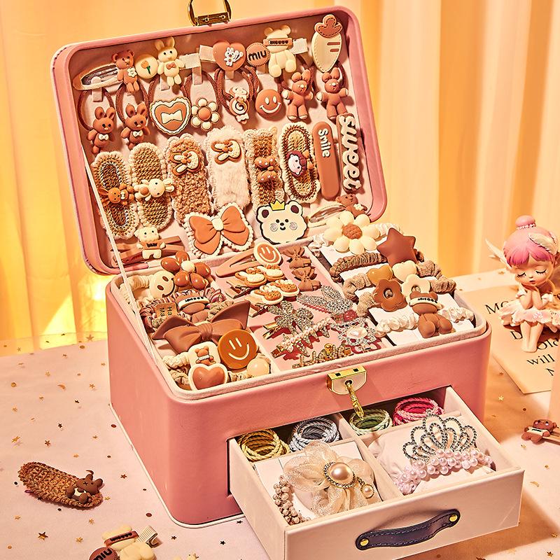 Deluxe Princess Hair Accessories & Jewelry Gift Set for Girls - Perfect for Birthdays and Children's Day