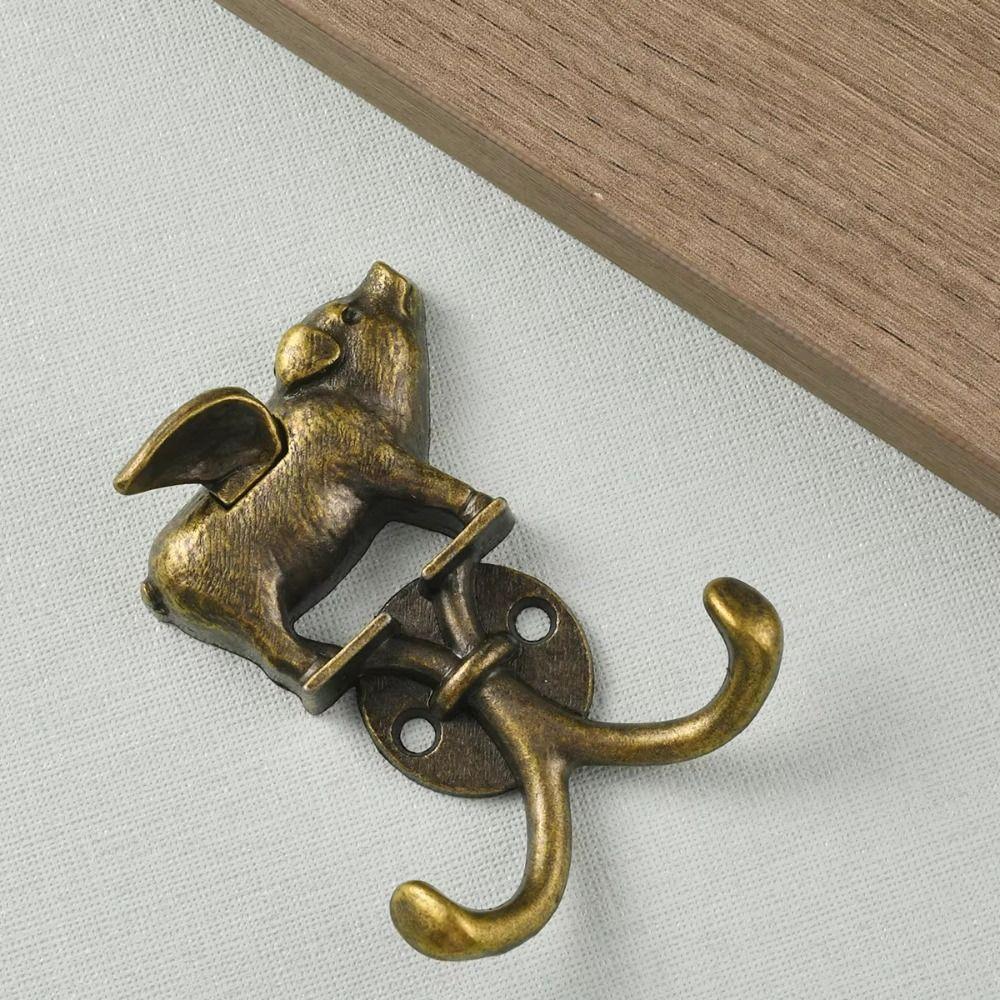 Vintage Decorative Flying Pig Wall Hook Heavy Duty Towel Hooks for Kitchen Bathroom Bedroom