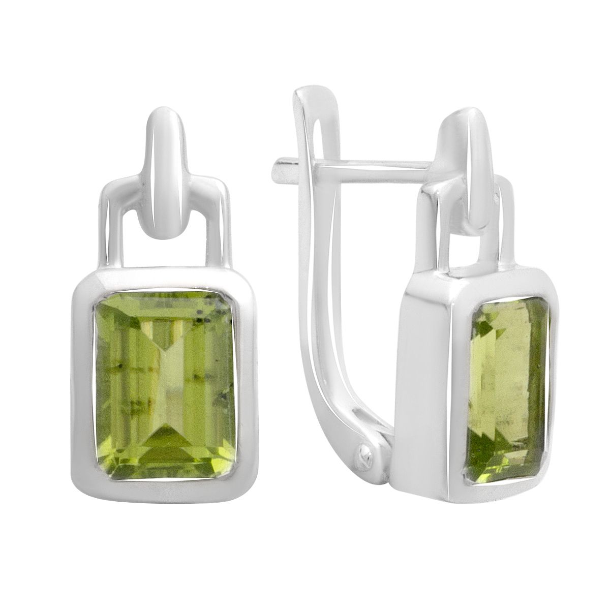 

Серебряные серьги с хризолітом 3.267ct (2174431) смарагдовий