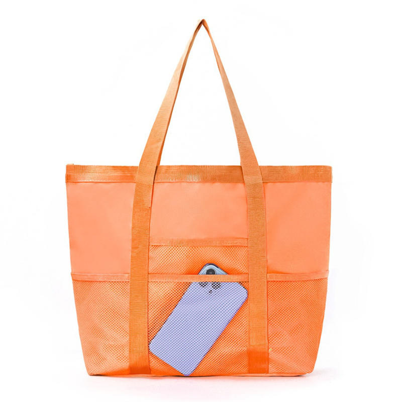 1Pcs Mesh Beach Bag Extra Large Lightweight Foldable Sandproof Tote Bag for Women for Family Vacation Beach Trips Store Beach Essentials