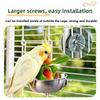 Splash-Proof Bird Food Holder Stainless Steel Vegetable Skewer Parrot Feeder  Pet Container