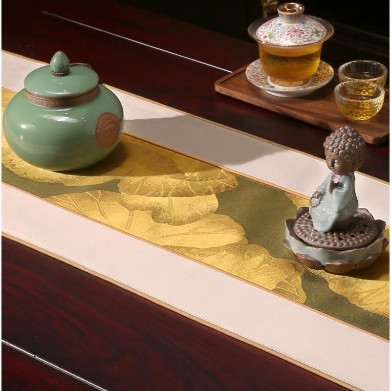 Chinese Style Tassels Table Runner Classical Table Cloth Home Decor Table Flag with Tassel Creative Table Cover Tea Table Decor