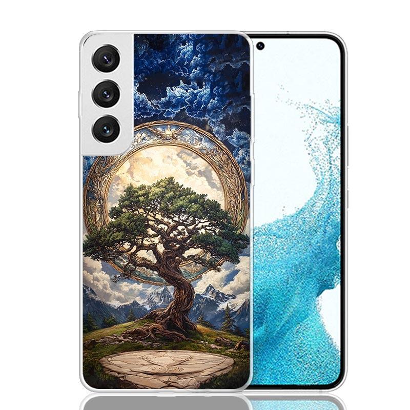 Tree of Life Space Phone Case For Samsung Galaxy S26 Ultra S23 S24 S25 Edge S20 FE S21 S22 Plus Soft Print Shell Cover Fundas Ga
