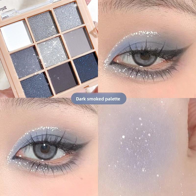 9 Color Matte Shimmer Eyeshadow Palette Multi-Use Contour Highlight Makeup Set