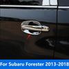 For Subaru Forester 2013-2016 2017 2018 Chrome Side Door Handle Bowl Cover Trim Protection Cap Exterior Accessories Car Styling