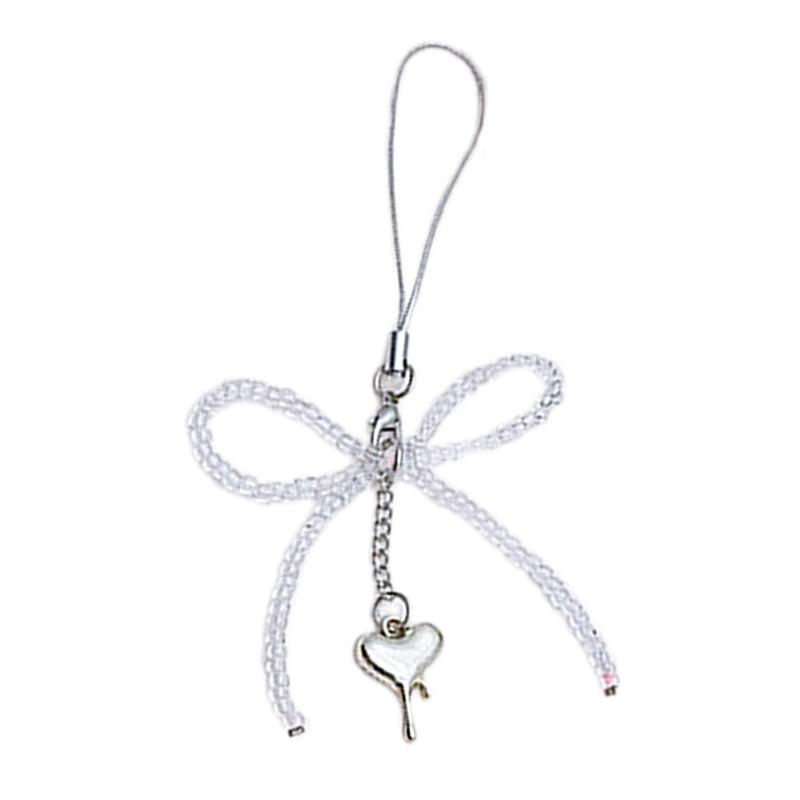 Unique Bowknot Pendant Phonechain Trendy Keychain Accessory  Simple Portable Phone Decoration for Bags and Cameras