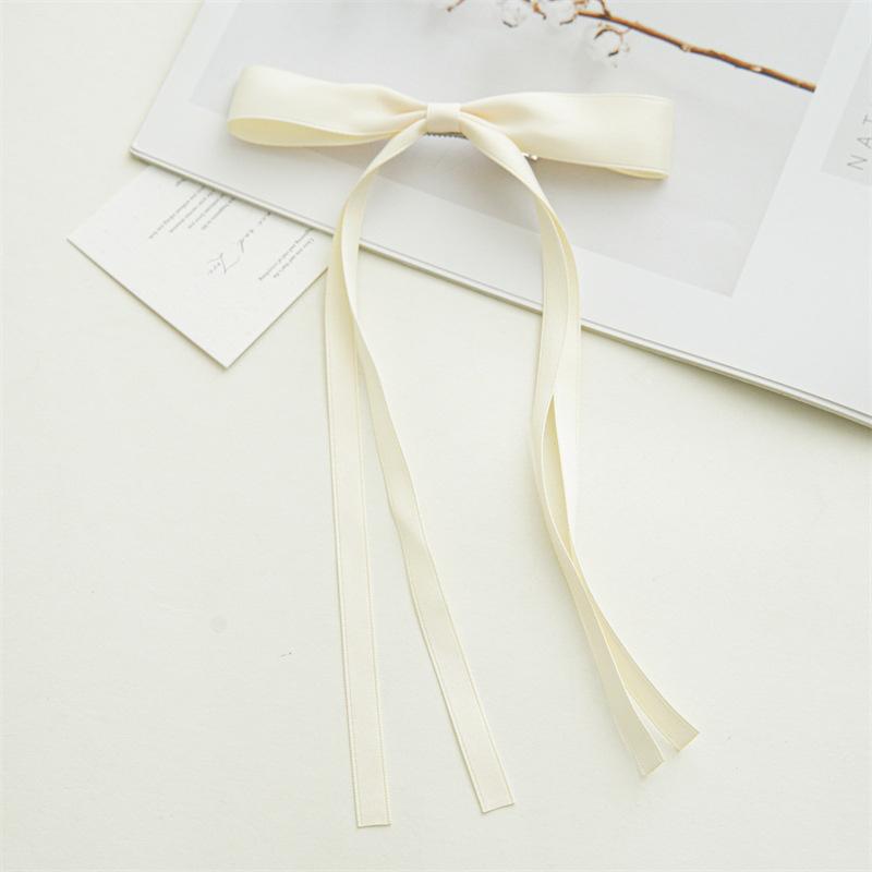 

Новые Элегантные Сатиновые Клипсы с Длинной Кисточкой из Ленты Женские Винтажные Простые Заколки-Банты для Волос Шпильки Корейская Мода Аксессуары для Волос Подарок