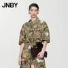 Women's Floral Print Loose Fit Short Sleeve Shirt
