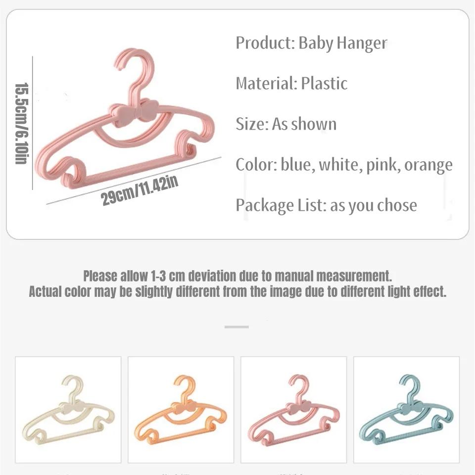 5-50Pcs Baby Hangers Plastic  Clothes  Hanger for Nursery Children Hangers Toddler Infant Portable Coats  Rack Baby clothes Bra