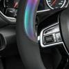 CAR-GRAND Chameleon Iridescent Reflective PU Leather Steering Wheel Cover,15Inch Universal Fit For 95% Suvs,Sedans,Vans,Trucks For Unique Cute Women
