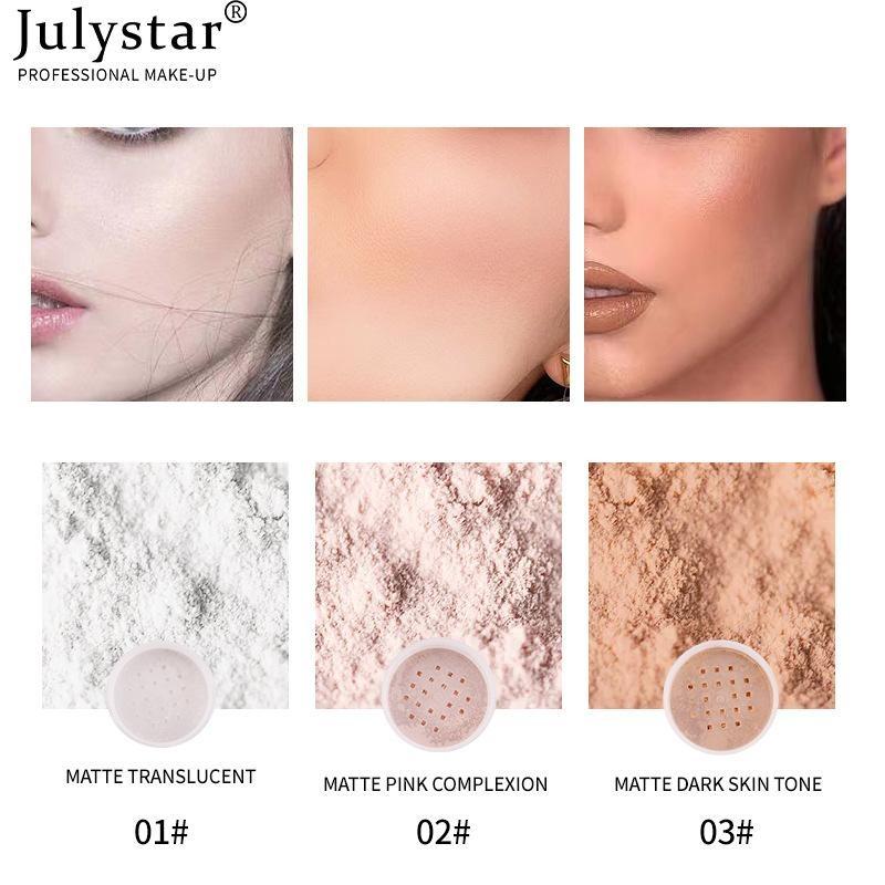 Concealer Loose Powder Light Nude Matte Powder Waterproof Sweatproof Non-removal Makeup Setting Powder